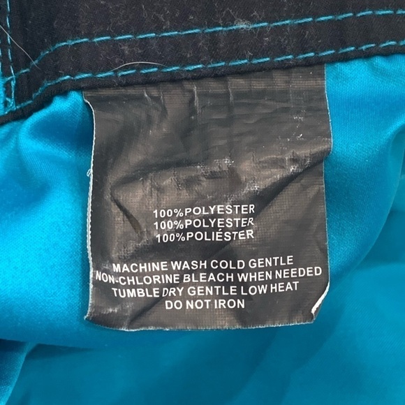 O’Neill Board Shorts Adult Size 32 Blue Cargo Pocket Drawstring Men - Picture 5 of 8